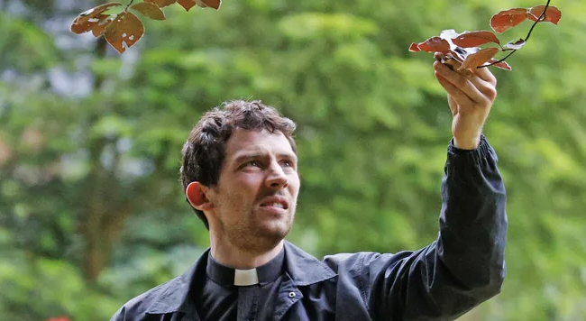 Josh O’Connor brings the 'hot priest' back in the new Knives Out