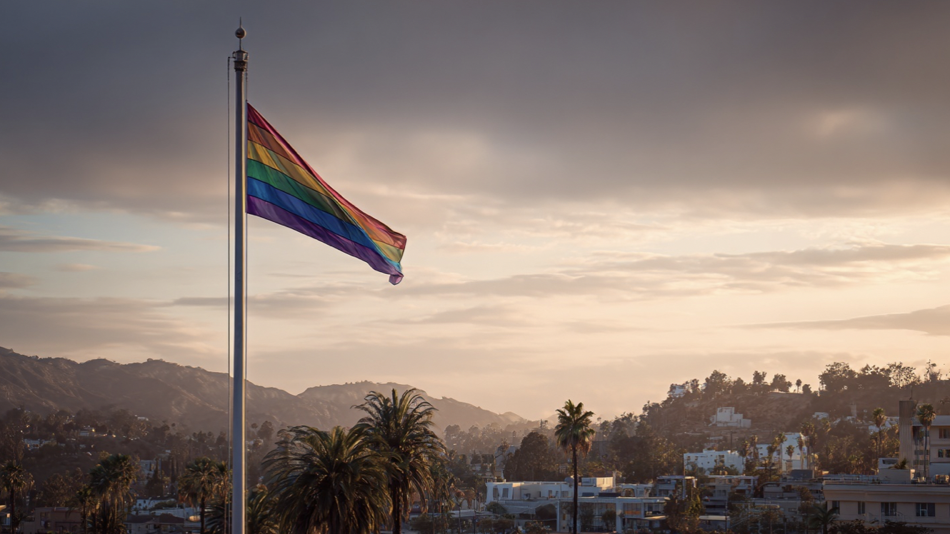 Should West Hollywood have lowered rainbow flags to half-mast for homophobe Charlie Kirk?