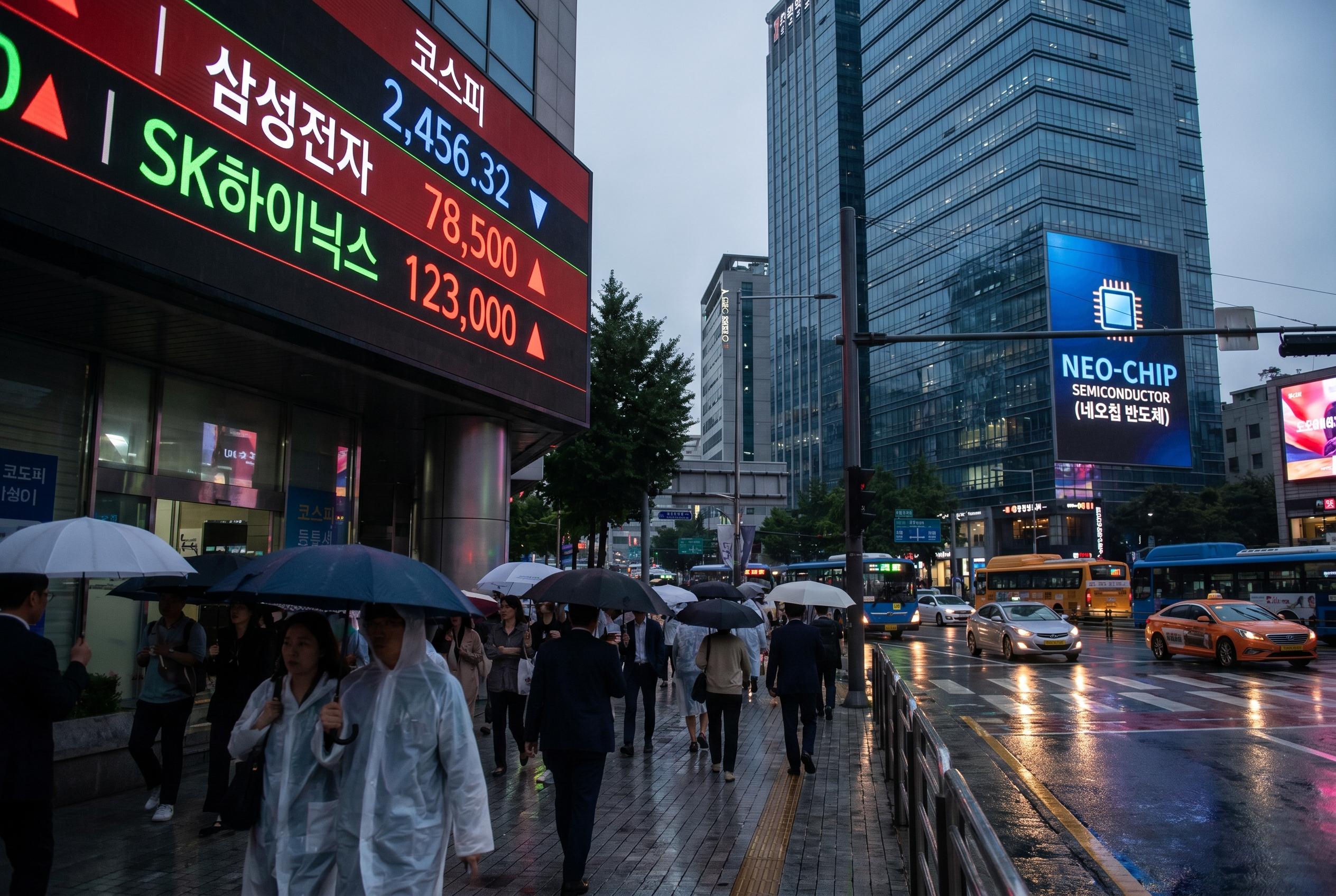 South Korean shares hit new intraday peak amid geopolitical and tech rally