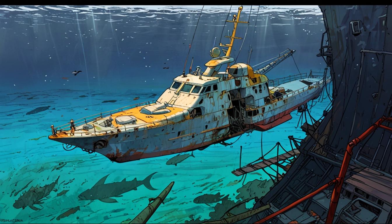 Recovery of sunken superyacht Bayesian halted after diver’s death amid manslaughter probe