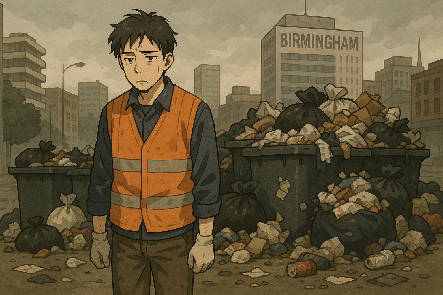 Birmingham’s bin strike leaves 17,000 tonnes of rubbish and reputation in crisis
