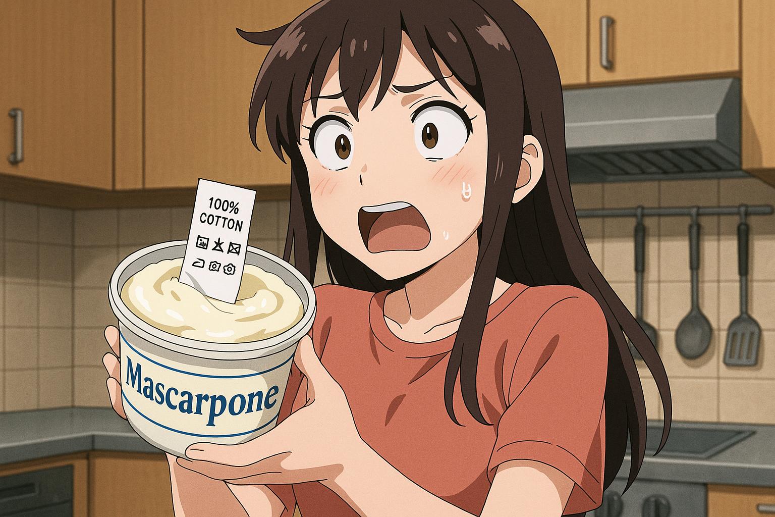 Sainsbury's shopper finds clothing label inside mascarpone cheese pot