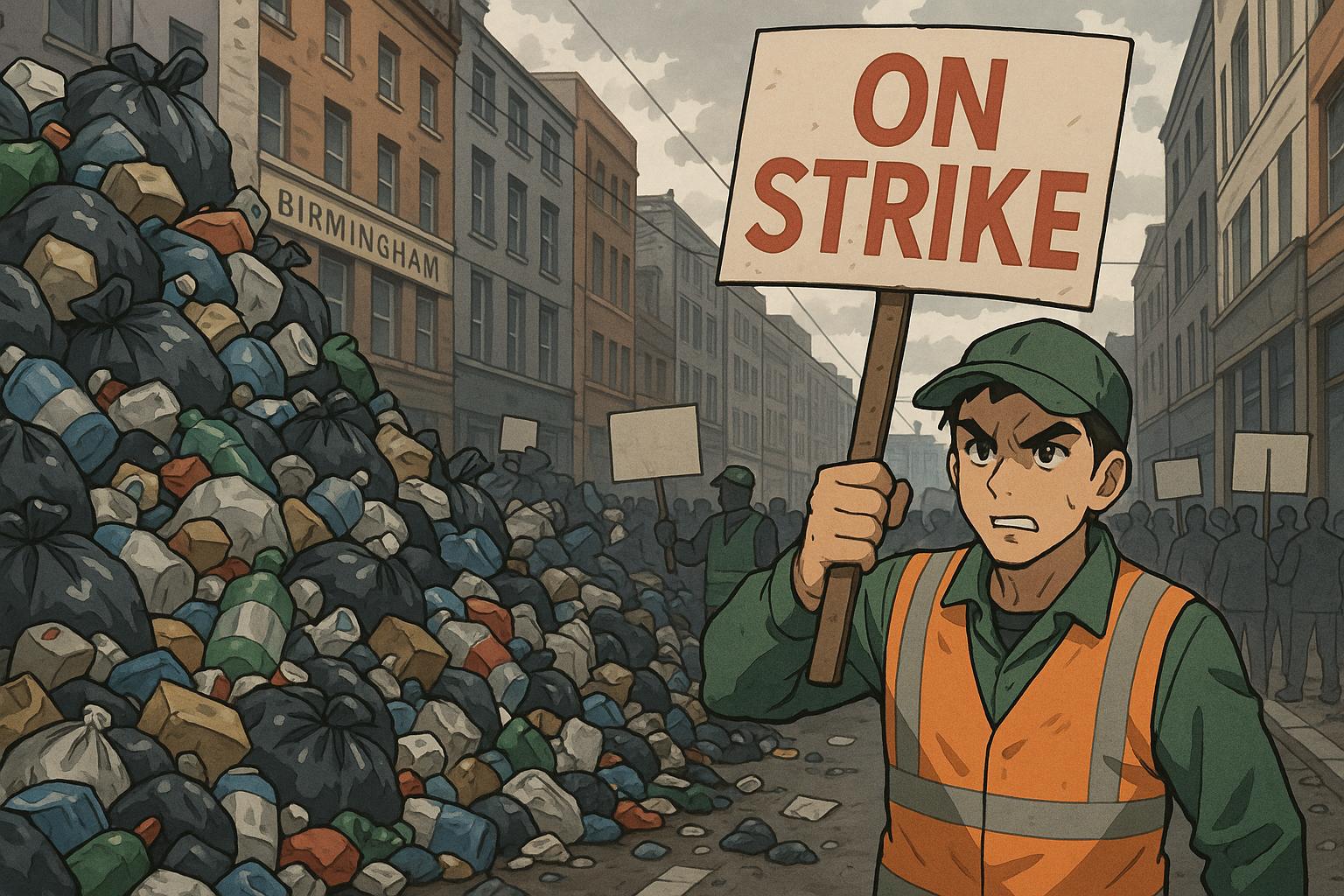 Birmingham refuse strike causes buildup of 12,800 tonnes of rubbish despite council pay offer