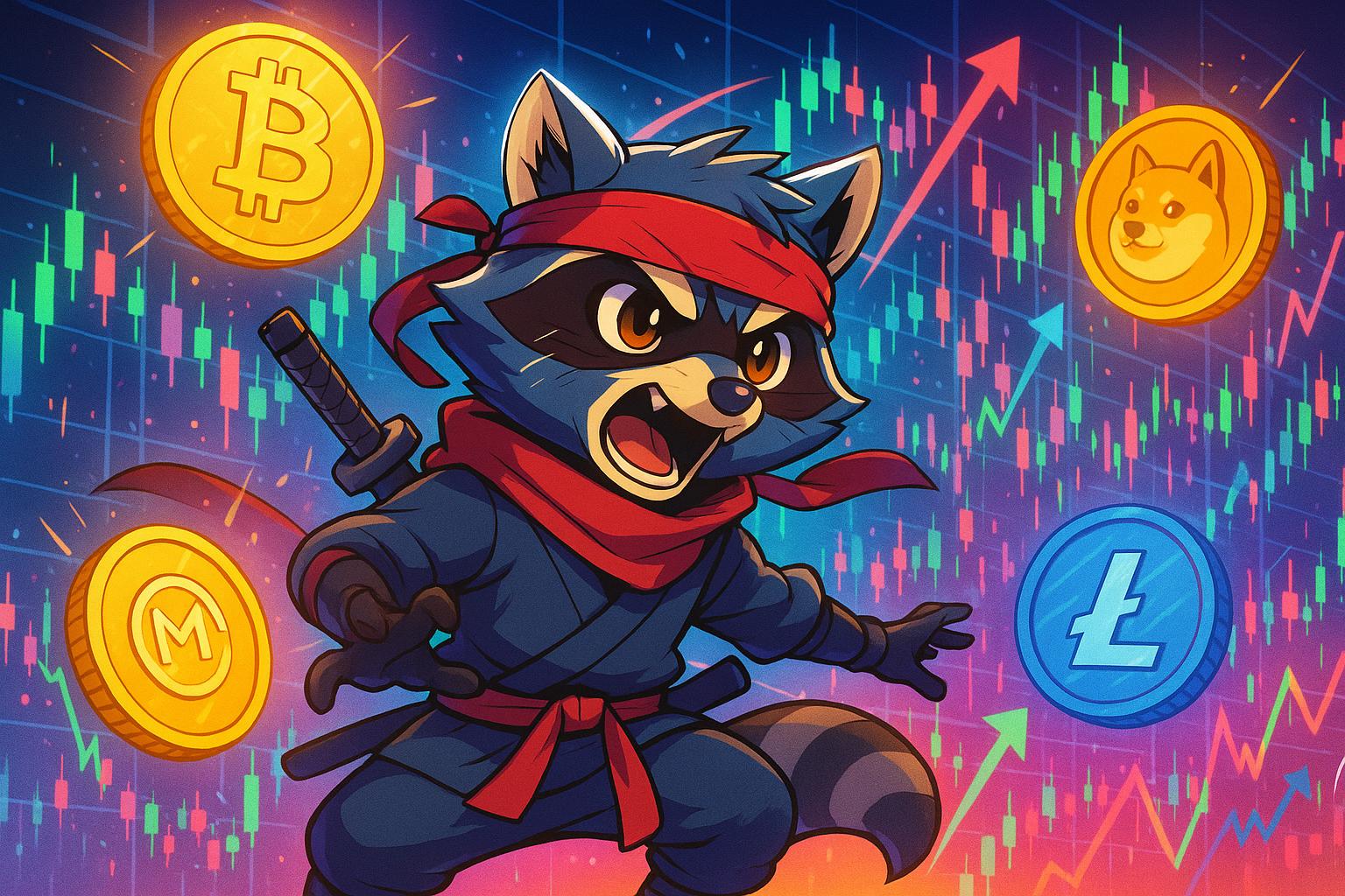 Raccoon-themed meme coin frenzy sparks renewed crypto market rallies