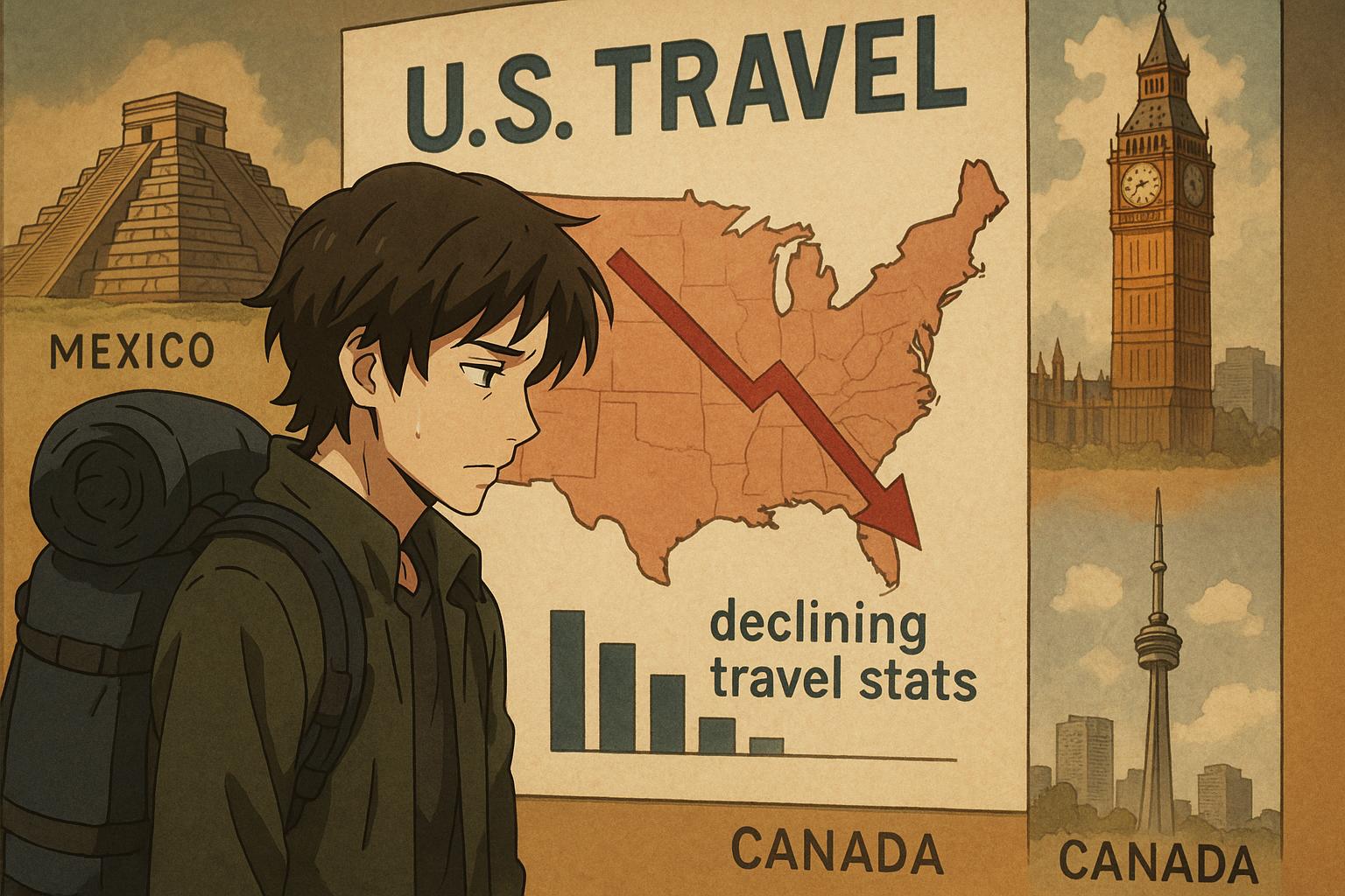 Holiday tariffs prompt sharp drop in US bookings as domestic travel surges