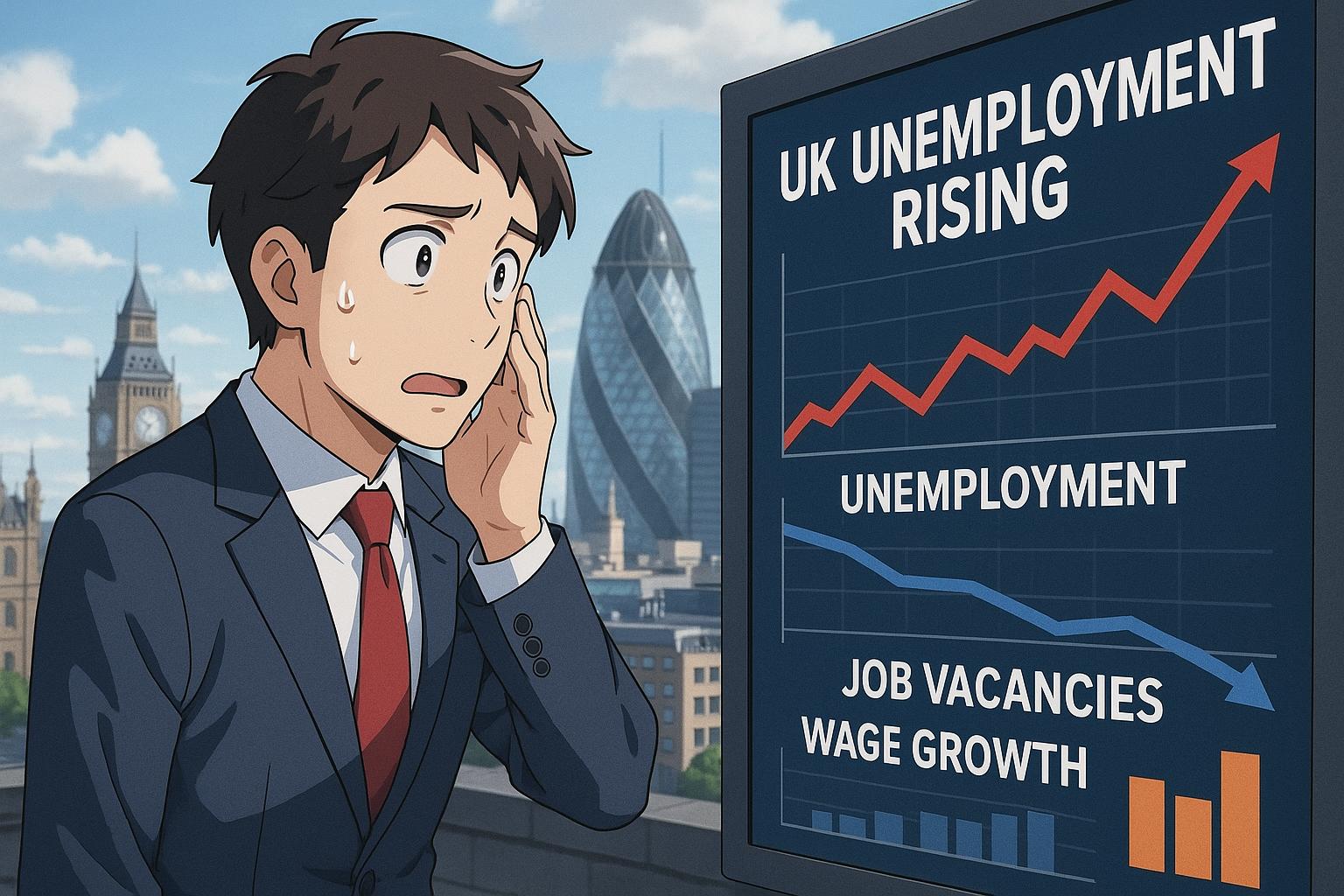 UK unemployment hits four-year high as job vacancies plunge but wage growth stays strong