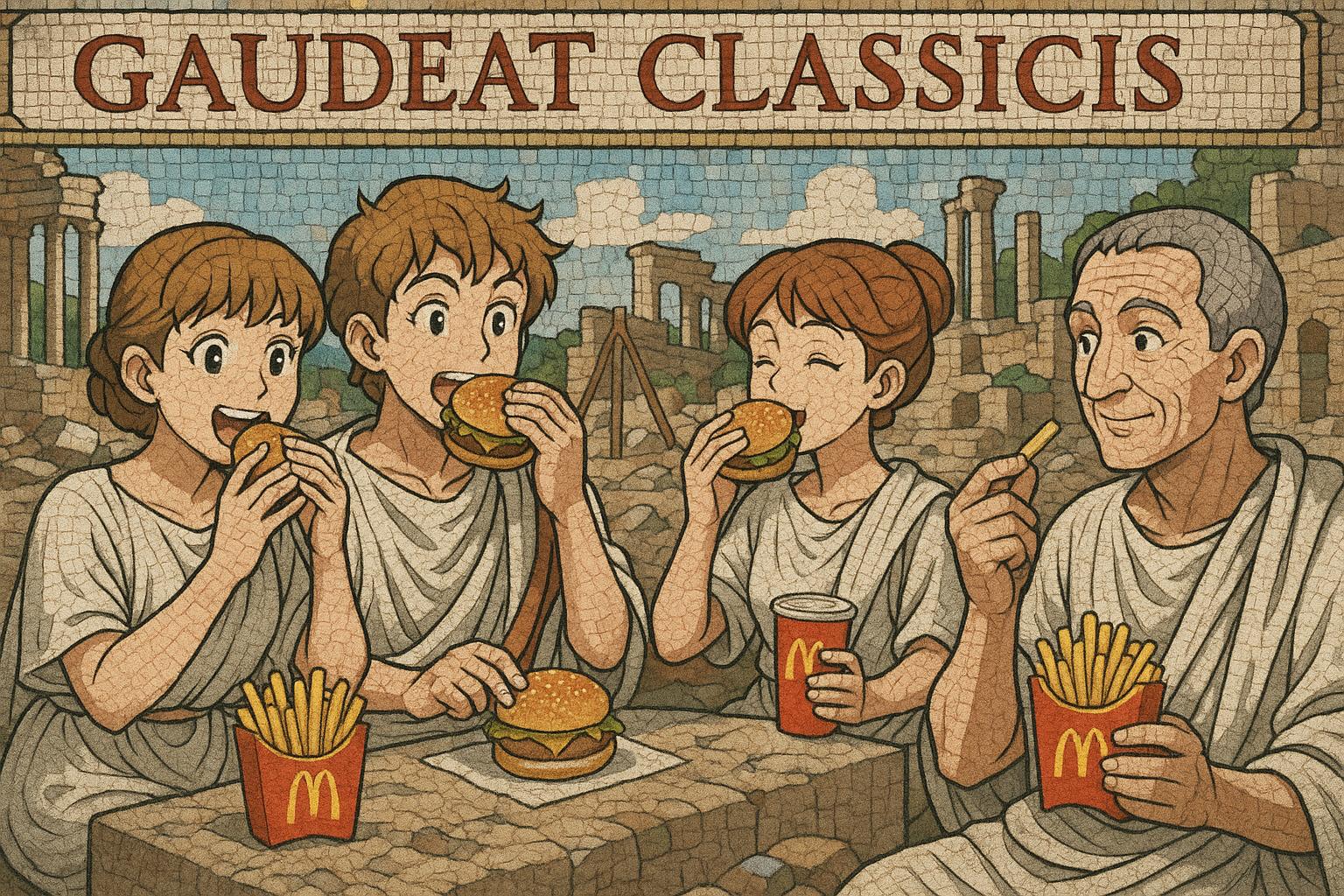 McDonald’s Italia sparks debate with ancient Roman mosaic ad at Galleria Alberto Sordi