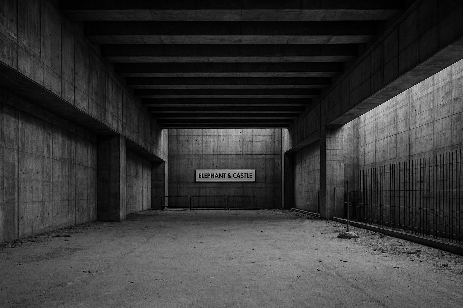 Elephant and Castle station box completed but funding delays fit-out and opening