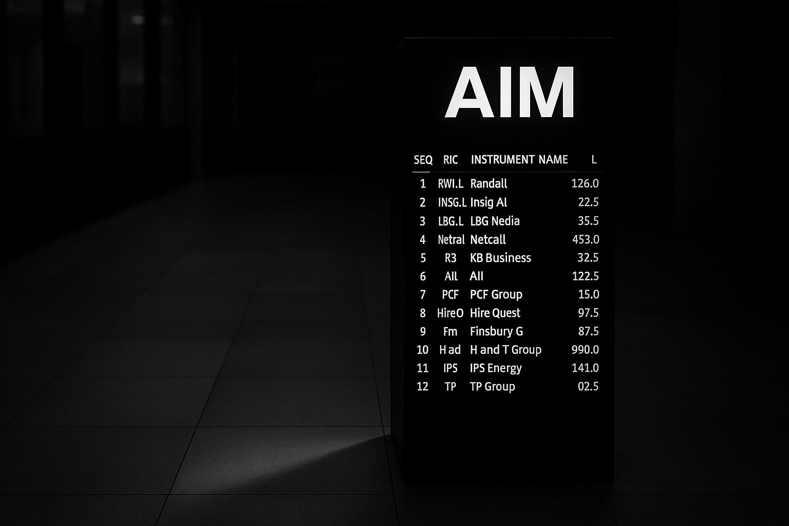 AIM faces steep decline as listings hit 20-year low amid investor caution and tax changes