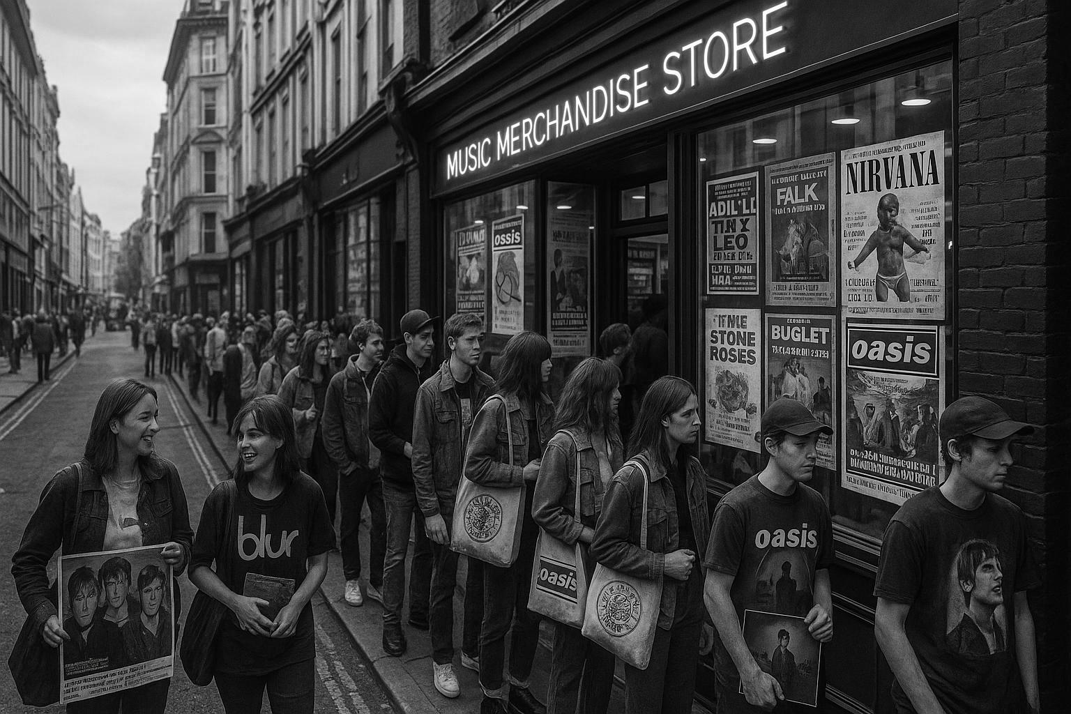 Oasis launches UK merch stores ahead of reunion tour set to break records