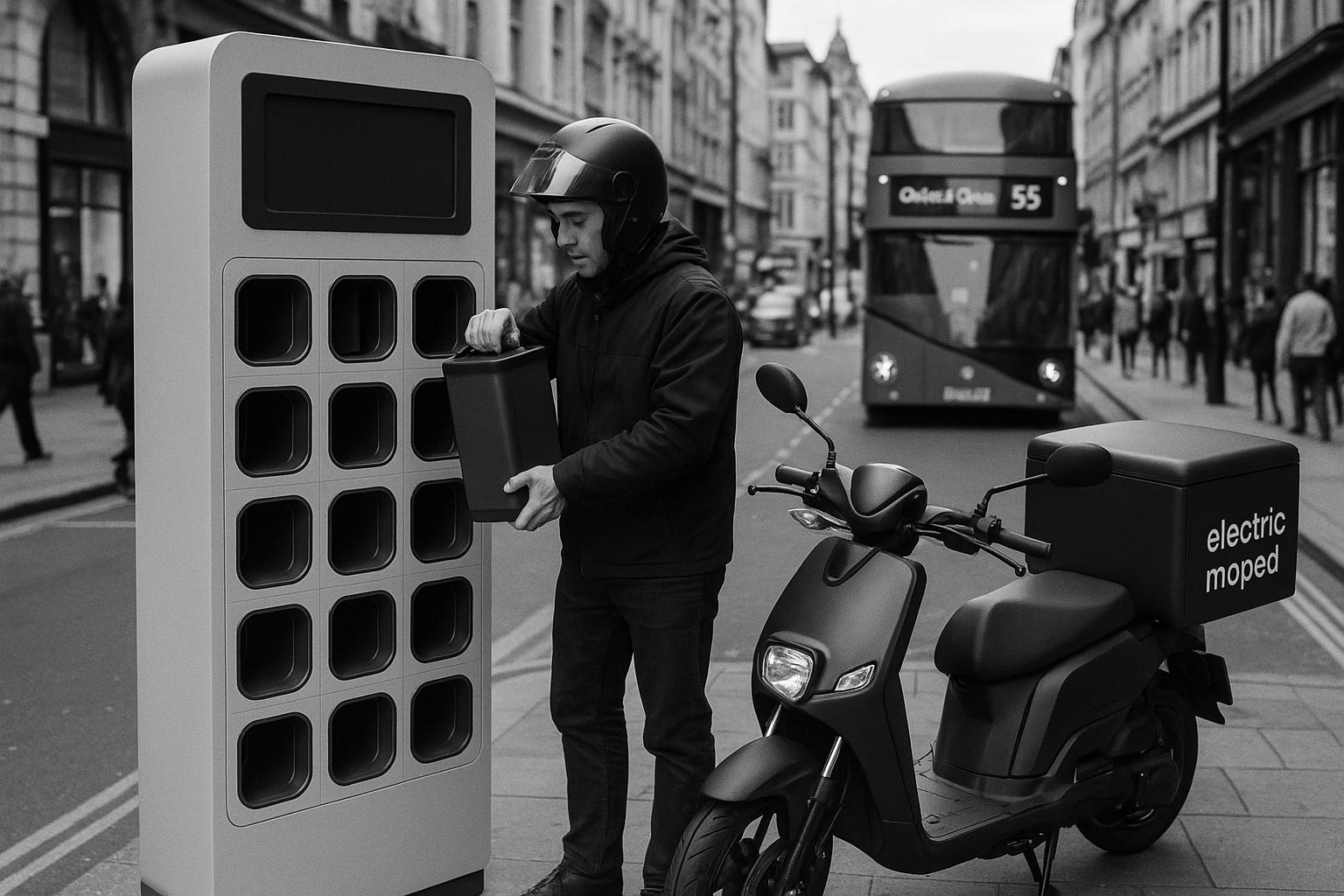 Uber launches UK’s first moped battery swap pilot and expands EV charging in London