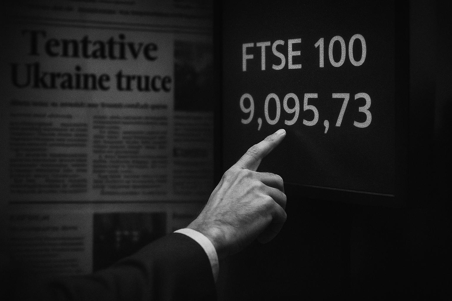 FTSE edges lower as tentative US‑Russia truce report and Fed appointment rattle investors