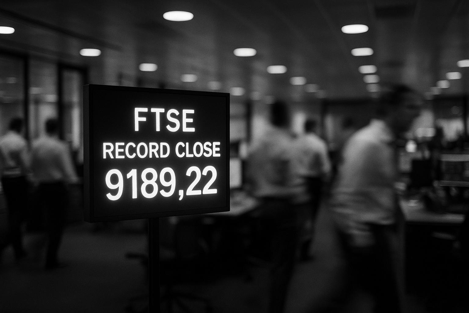 FTSE 100 hits record close as Ukraine peace hopes trigger sector rotation