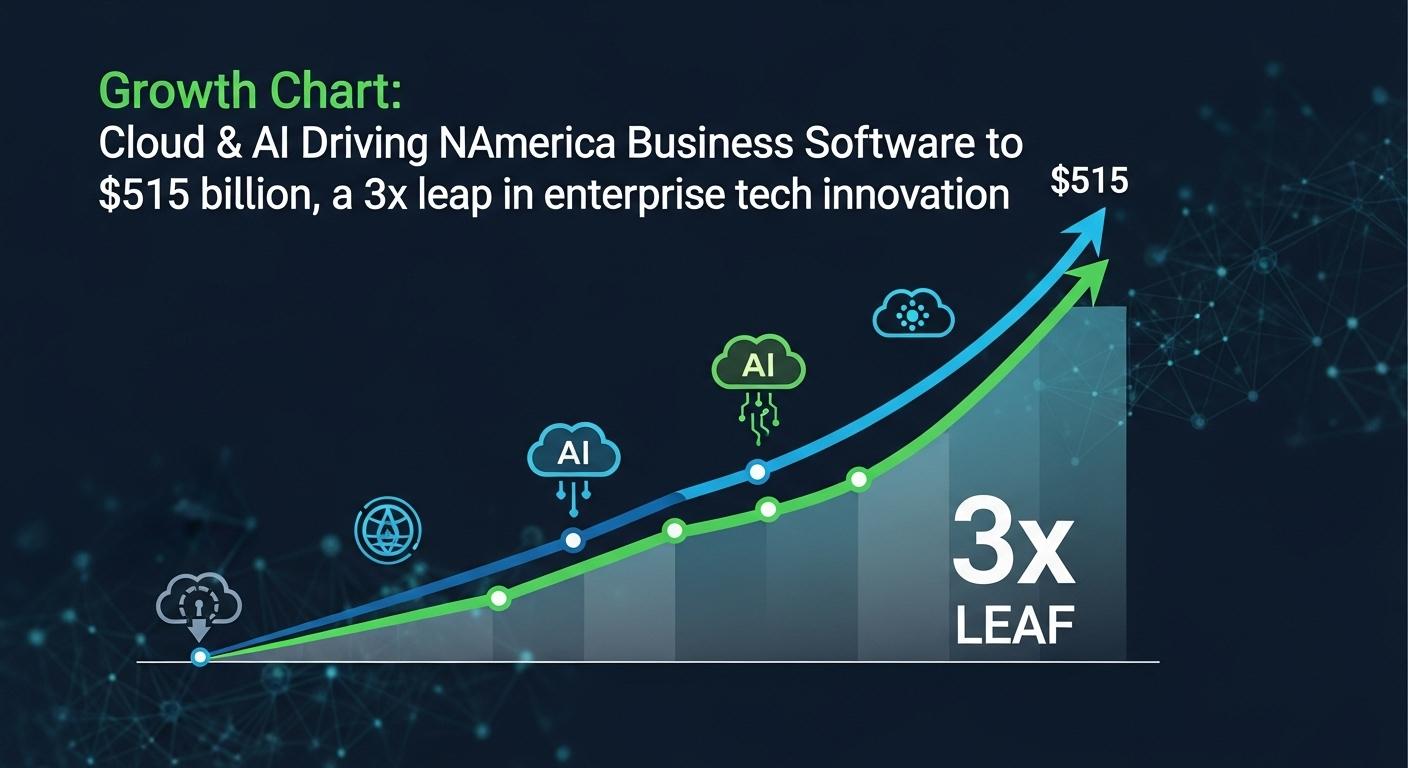 North American business software market races towards US$515 billion as AI and cloud reshape enterprise tech