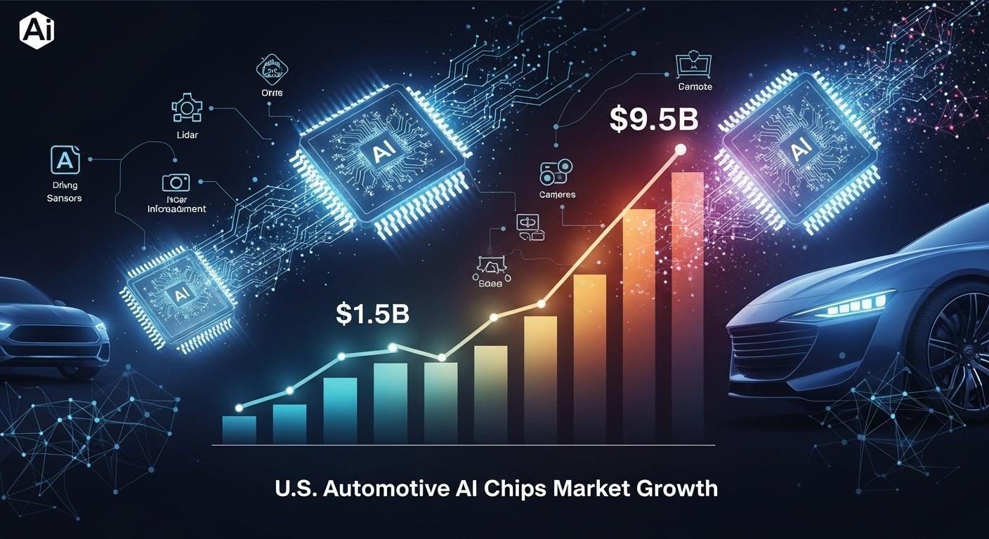 U.S. automotive AI chipset market set for exponential growth driven by autonomous vehicle advancements