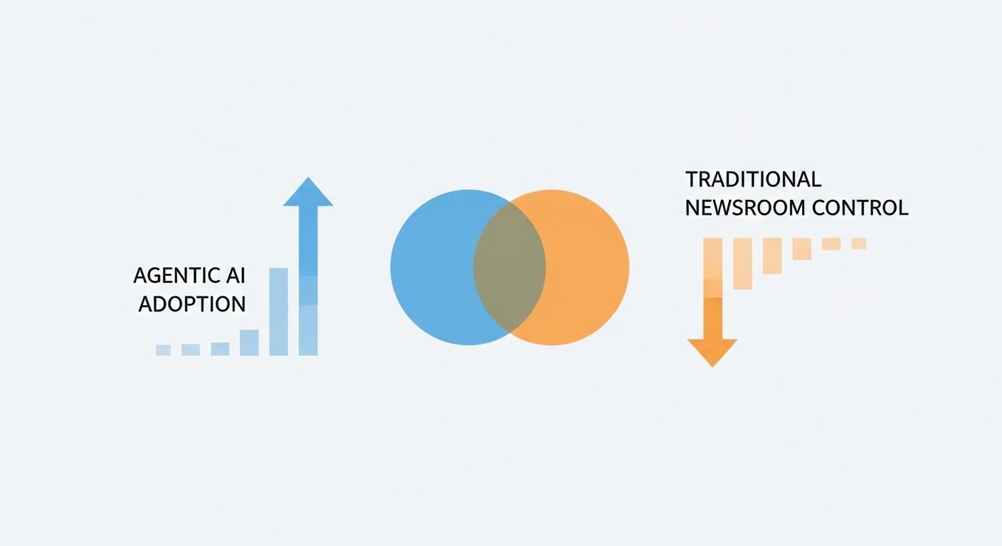 Agentic AI rewrites newsroom discovery: platforms absorb editorial workflows