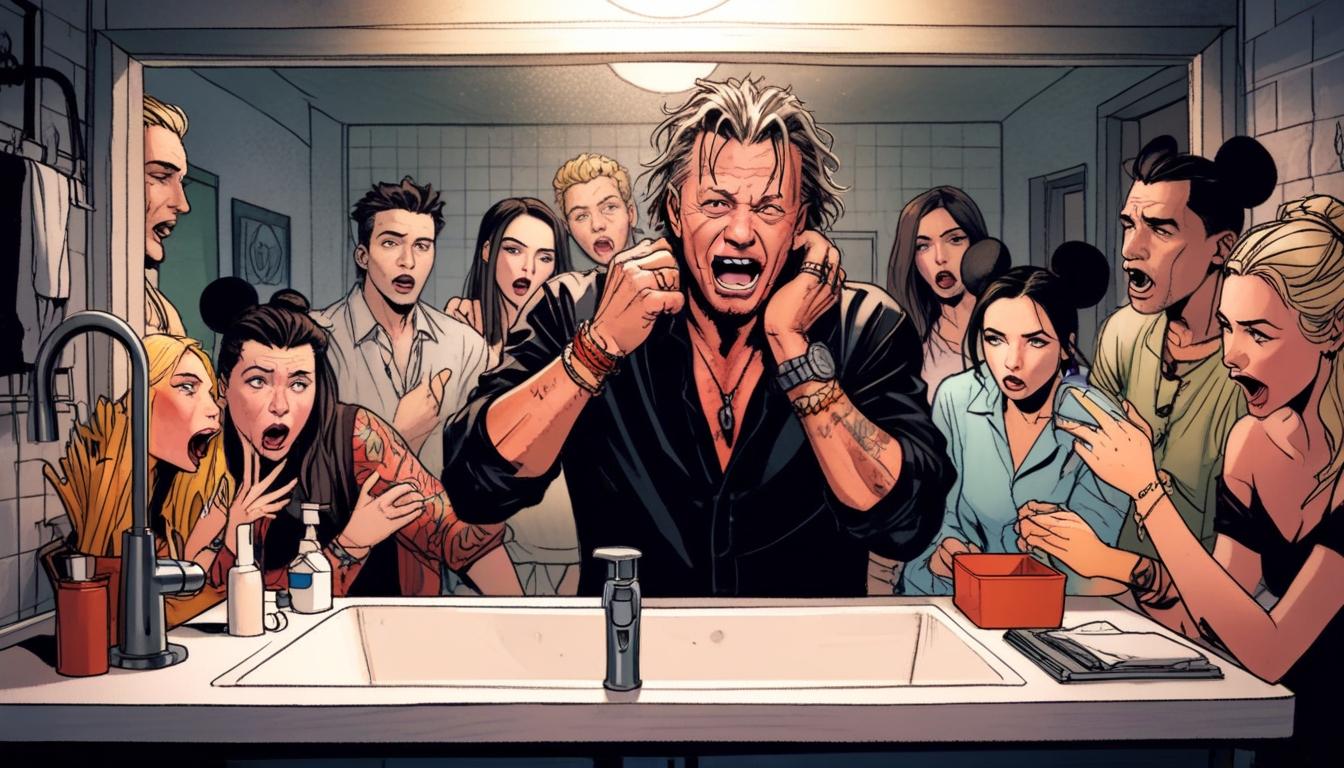 Mickey Rourke sparks controversy brushing teeth in kitchen sink on Celebrity Big Brother