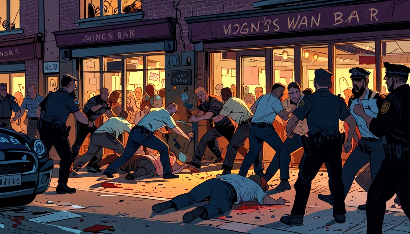 Three arrested after violent brawl outside Morgan's Wine Bar in Ebbw Vale