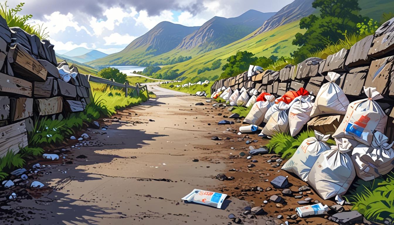 Ryd Ddu littering alarm as holiday visitors leave rubbish behind