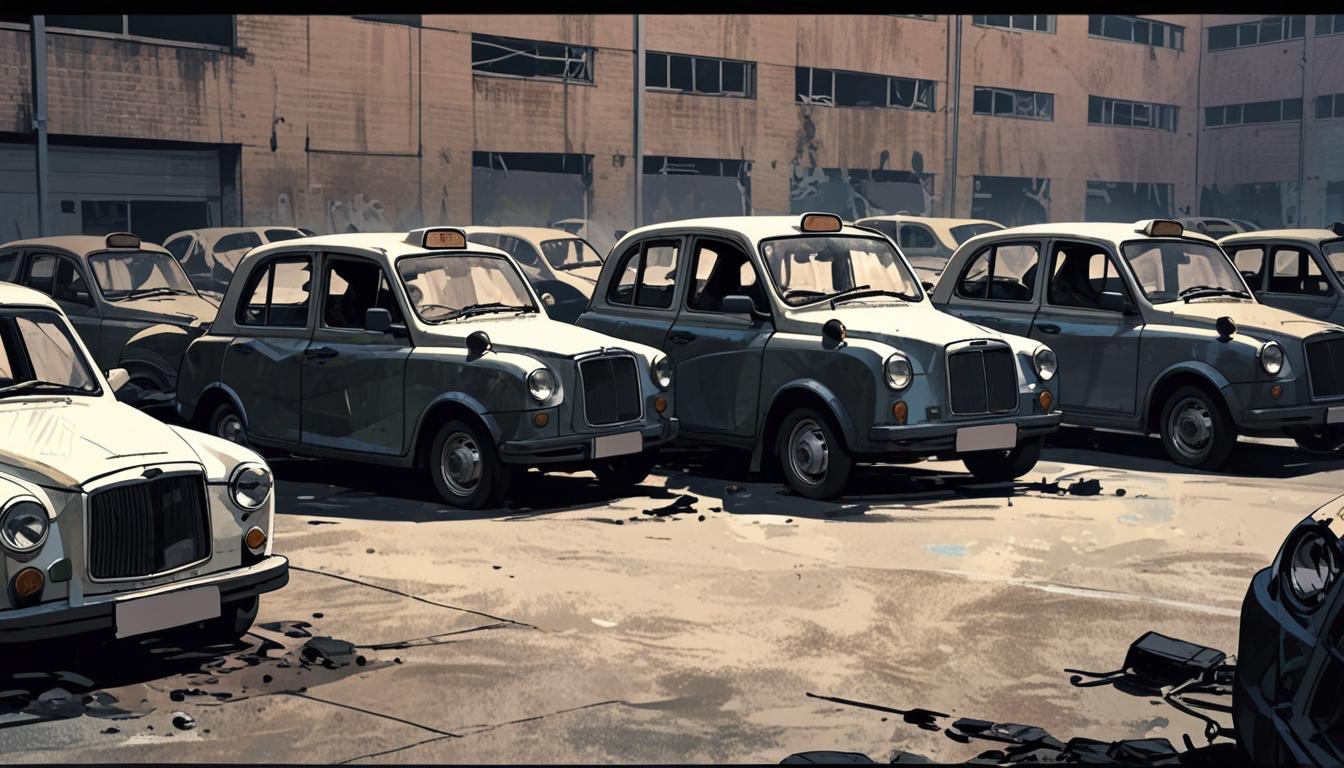 Abandoned black cabs in Ilford reveal London’s shifting transport and environmental priorities
