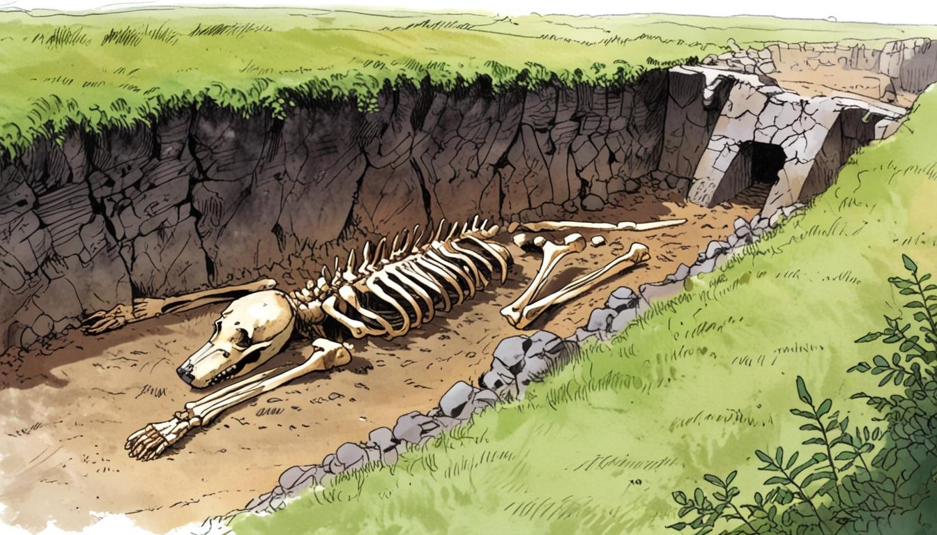 Ancient dog burial and medieval cemetery reveal Fonmon Castle's deep history