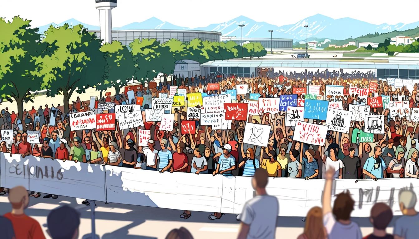 Anti-tourism protests surge across southern Europe as activists target airports