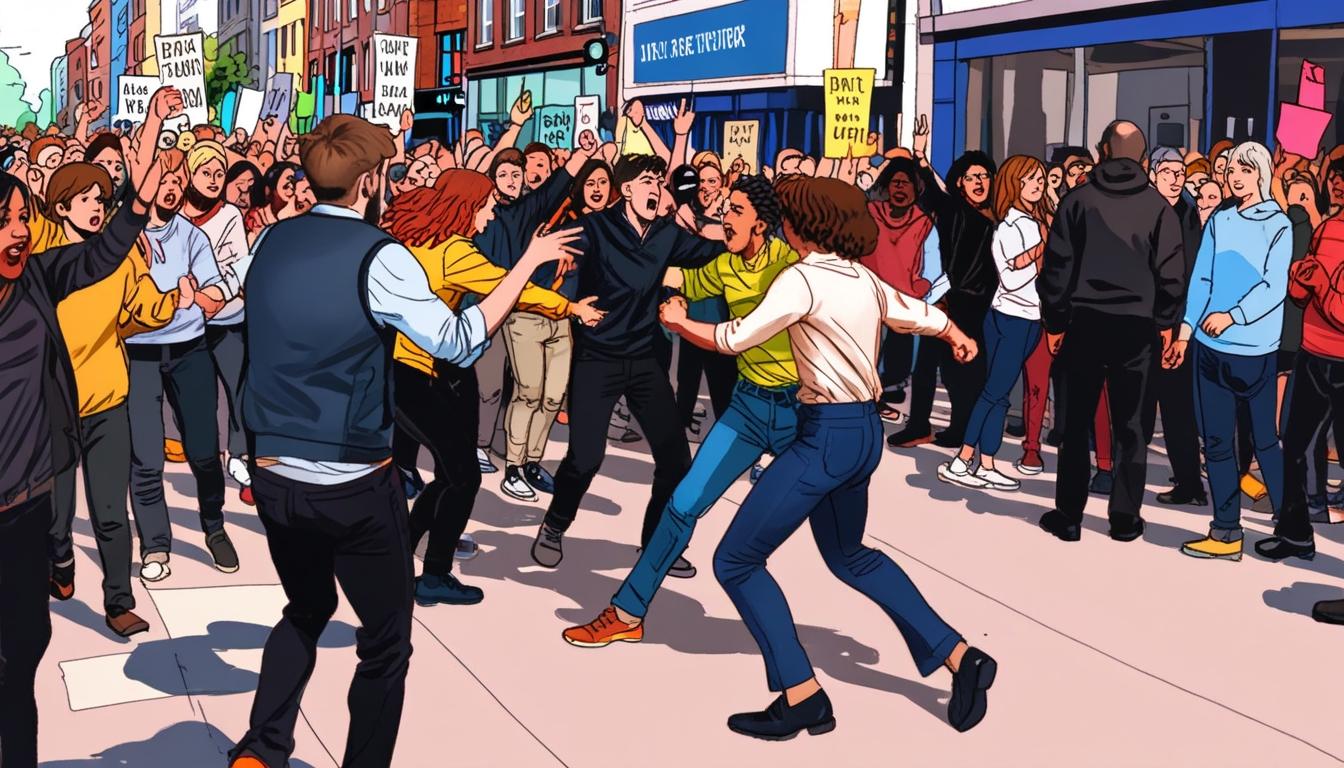 Police investigate assault during trans rights protest in Birmingham city centre