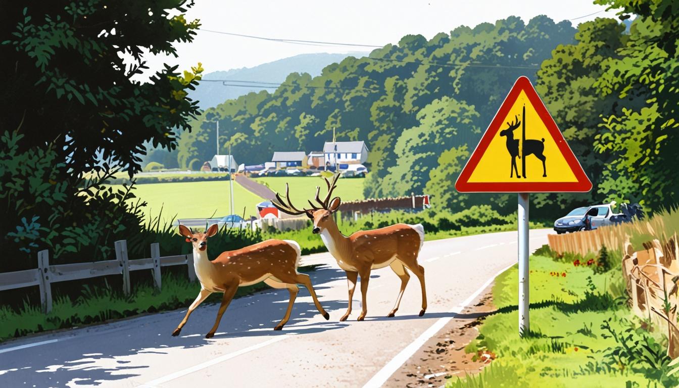 Two deer killed by speeding vehicle in Wotter as police urge drivers to slow down