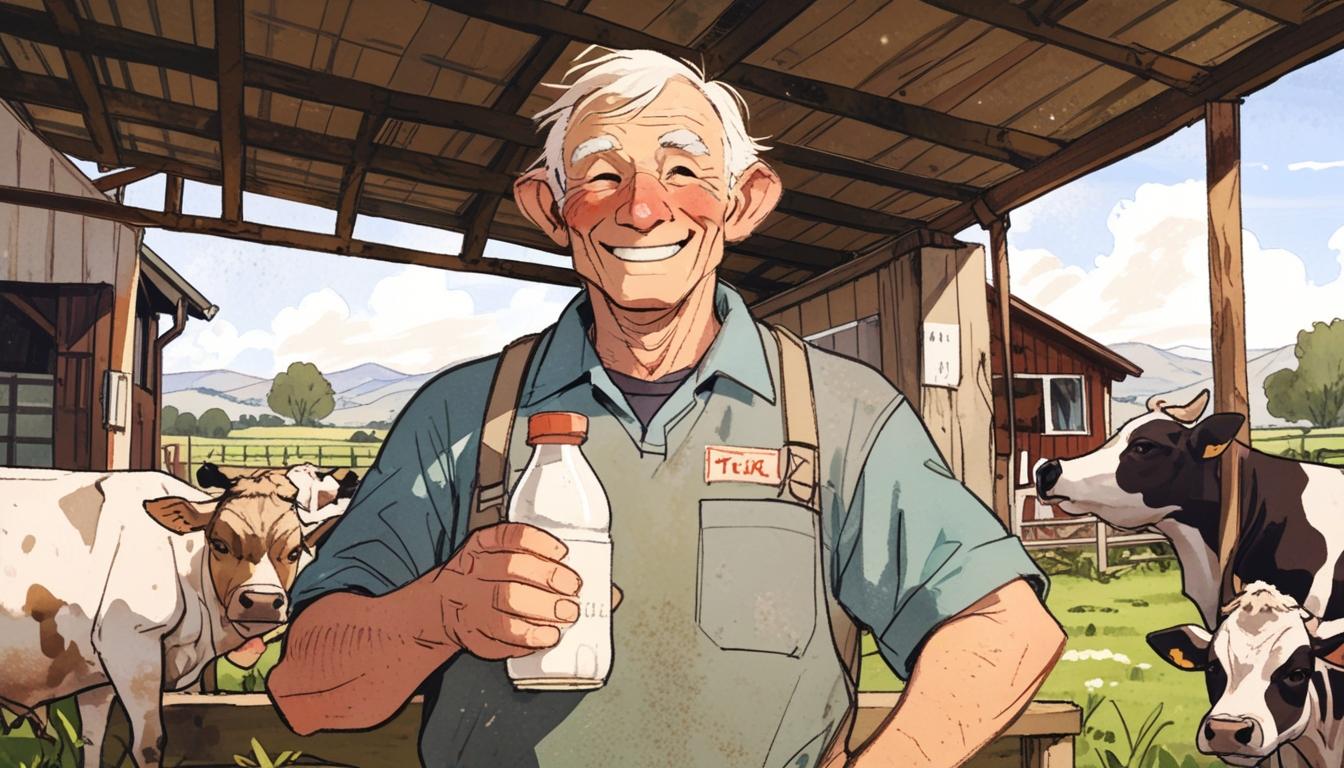Eighty-four-year-old dairy farmer becomes TikTok star sharing family farm life