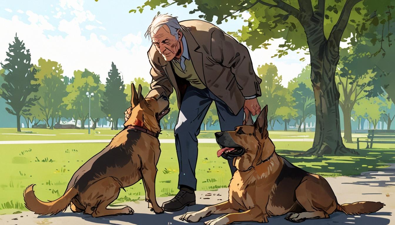 Elderly man bitten by German Shepherd while protecting his pet in Kew Woods