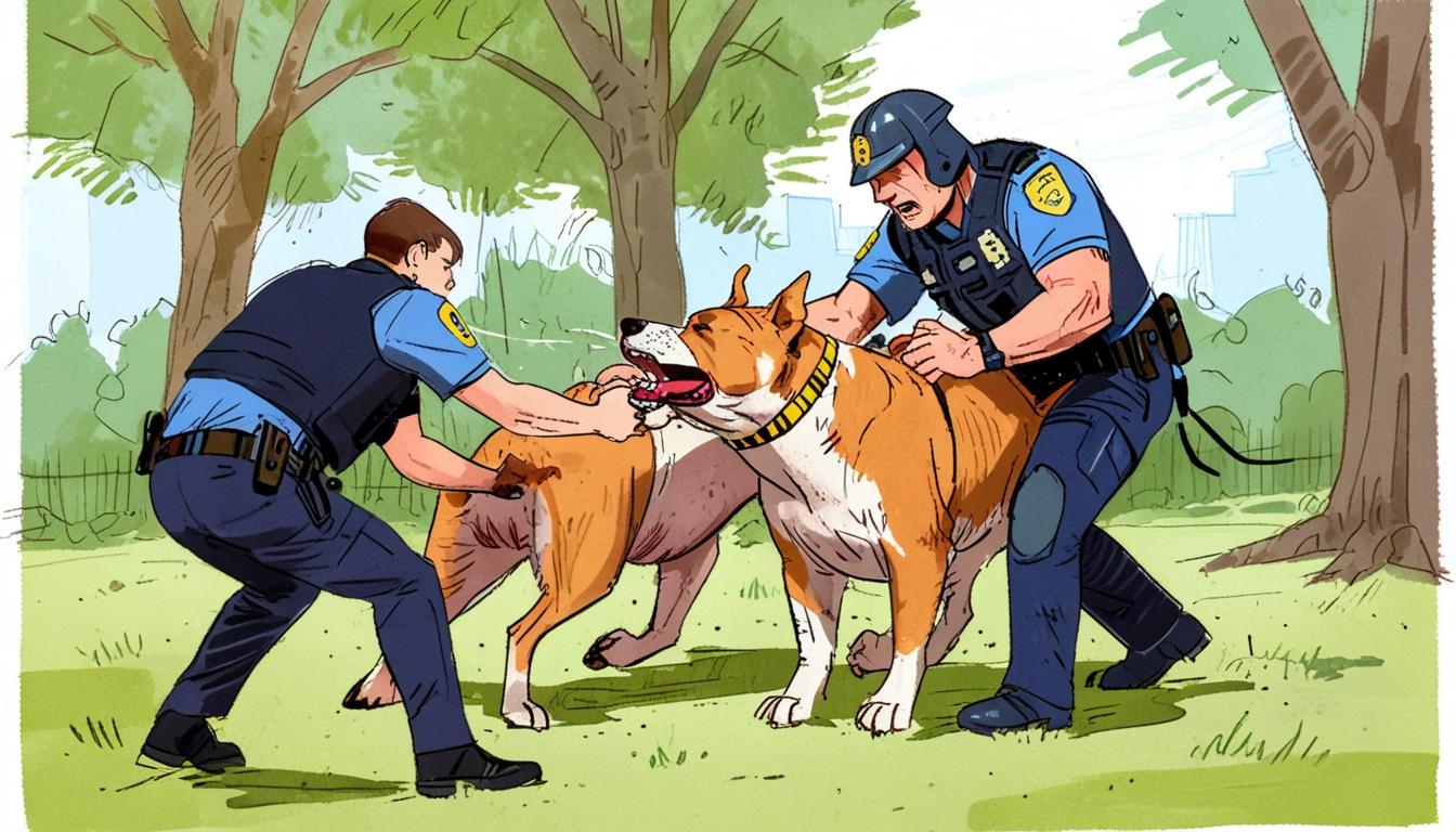 Police use Taser on XL Bully dog during arrest of teenagers in Levenshulme