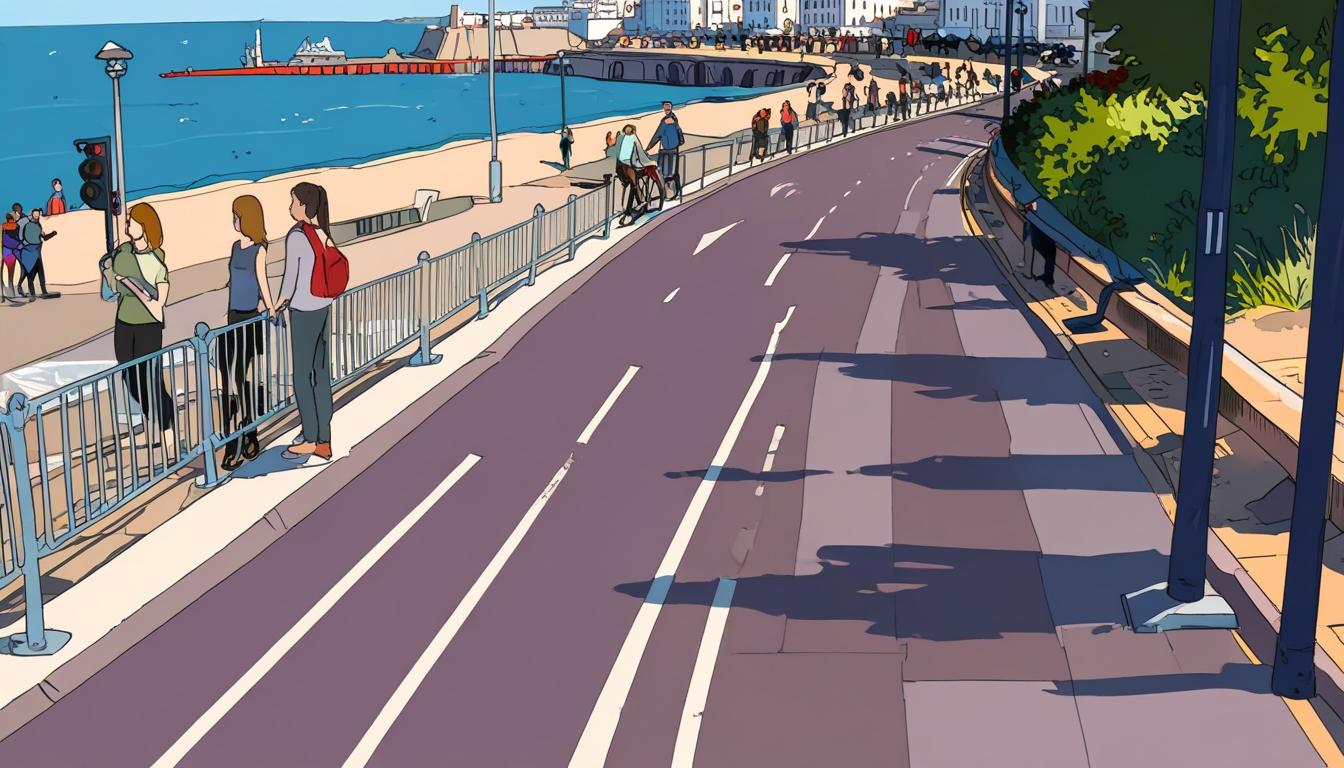 Barriers on Brighton seafront footpath raise pedestrian safety concerns