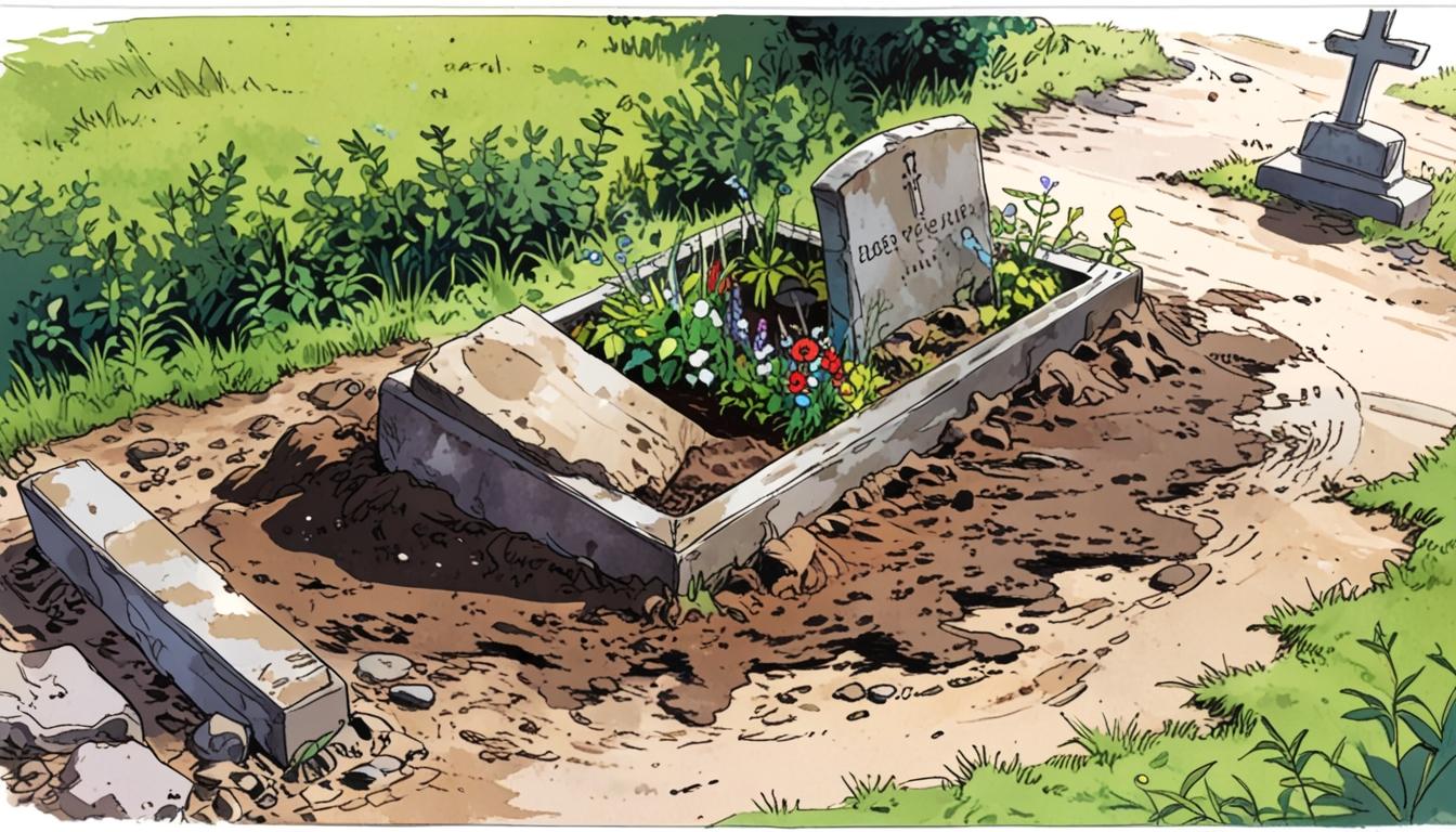 Fly-tipping of garden waste disrupts Caister Village Cemetery graves