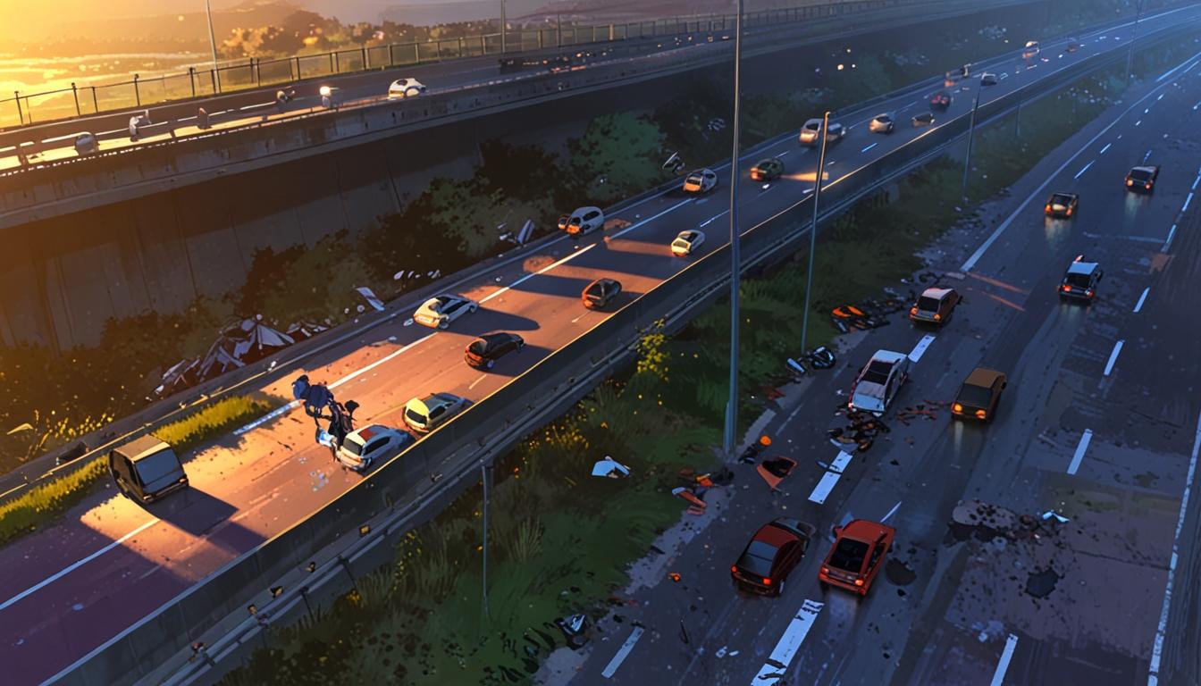 Lorry load of clothing scattered on M2 northbound causing major traffic delays