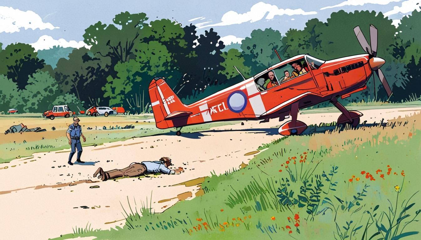Pilot survives cockpit roof detachment thanks to quick action and Paul Hollywood’s timely help