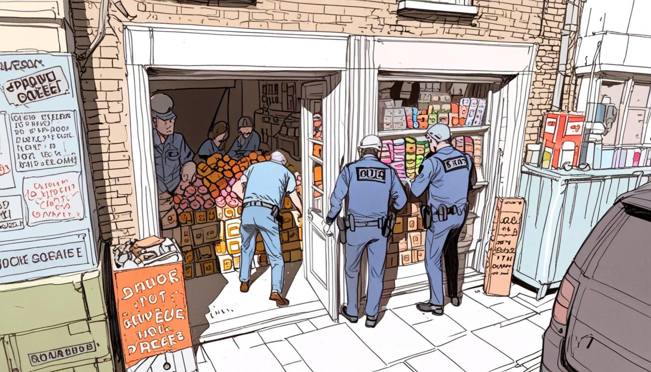 Police uncover secret tunnel and £80,000 counterfeit haul in Oxford Street sweet shop raid