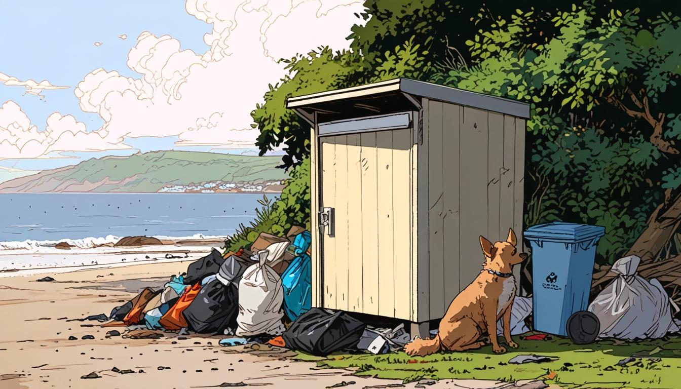 Llanbedrog locals urge visitors to stop leaving dog waste bags and litter on beaches