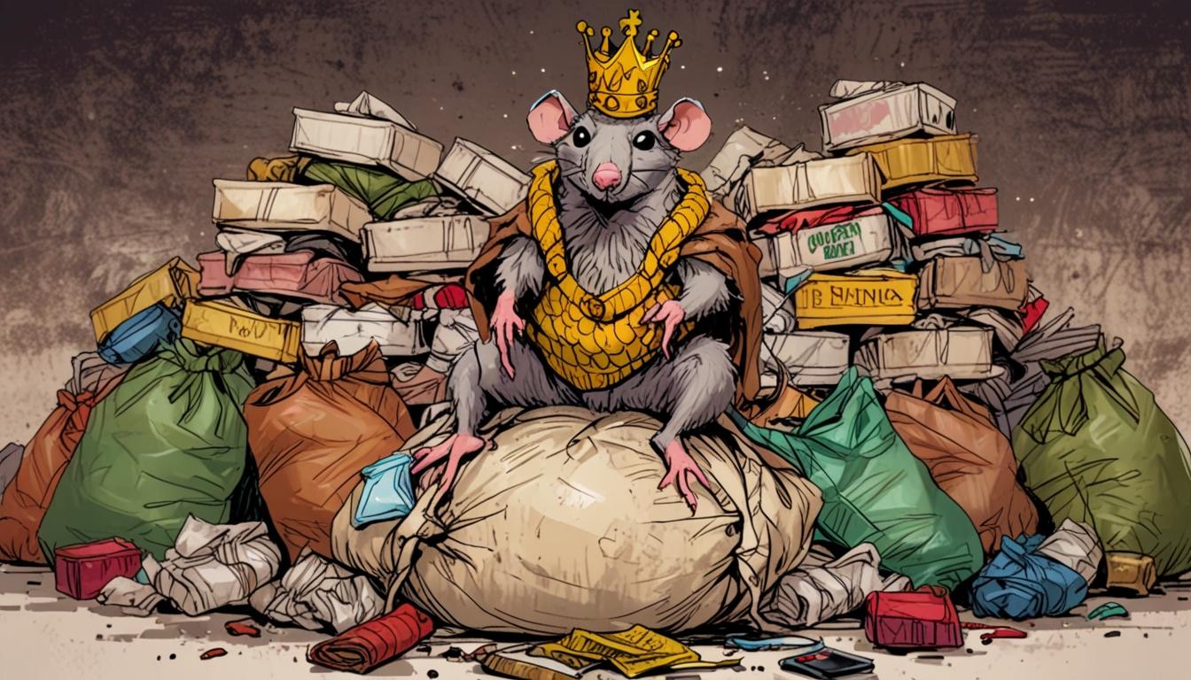 Birmingham’s bin strike inspires ‘King of rats’ crochet protest amid mounting rubbish crisis