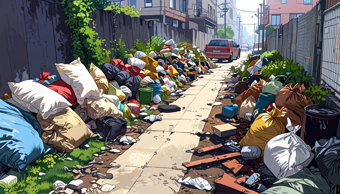 Fly-tipping crisis on Camelot Way forces pedestrians onto busy roads in Small Heath