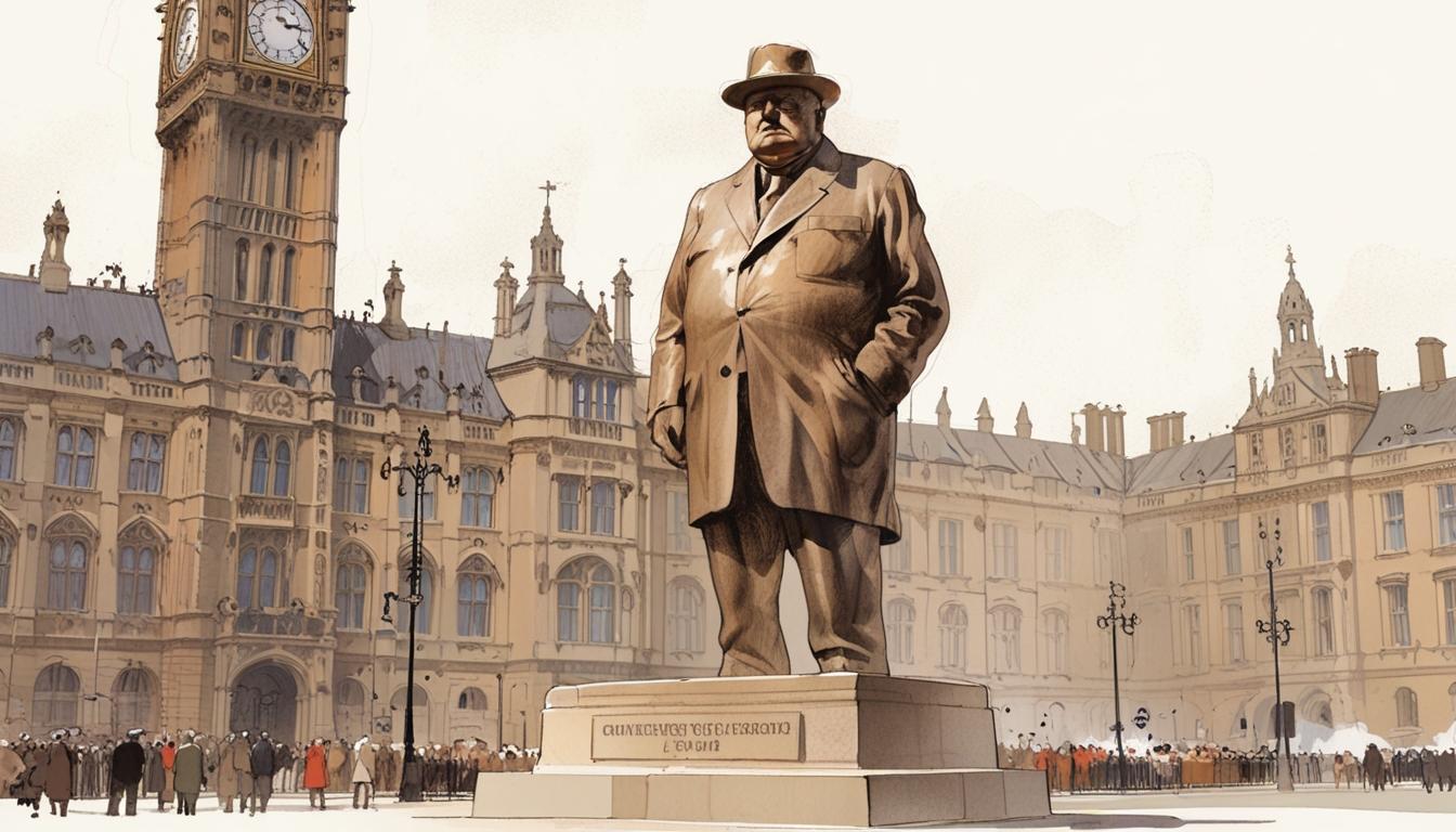UK to criminalise climbing on Winston Churchill statue in Parliament Square