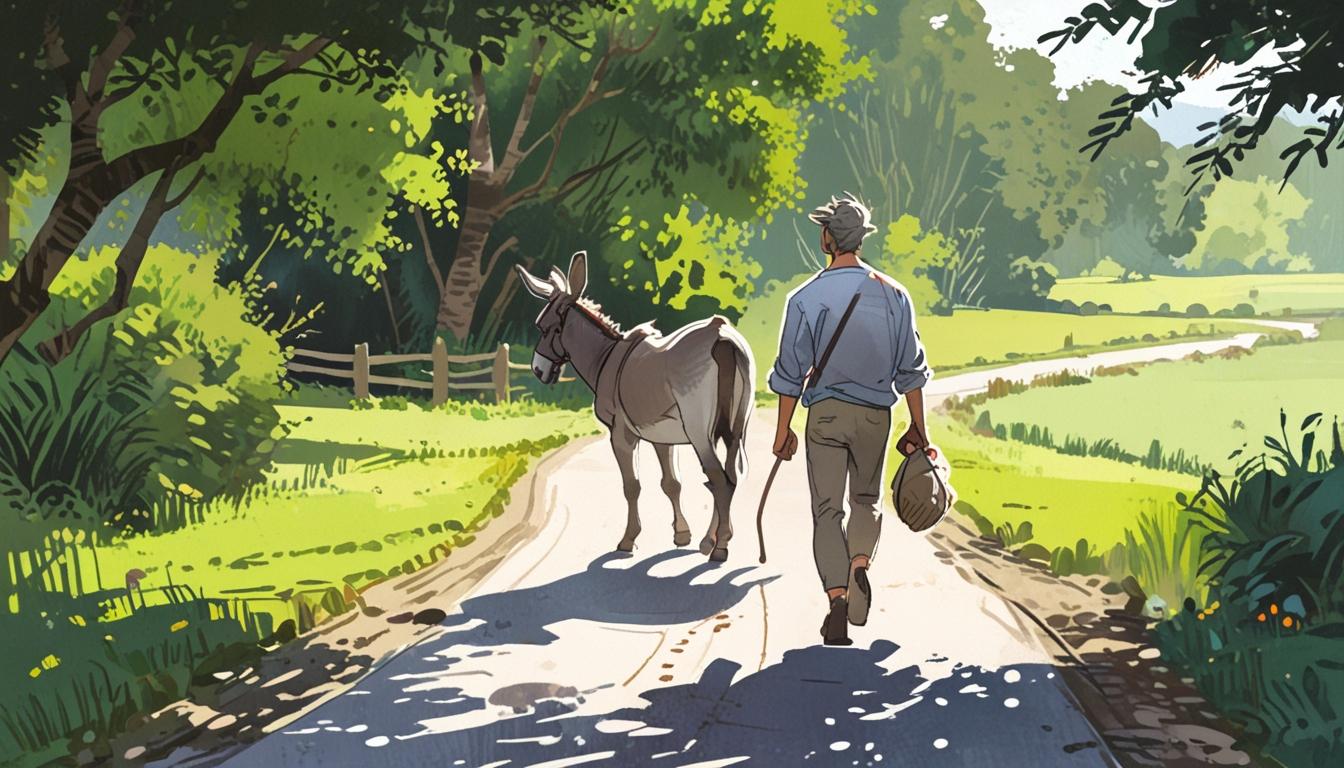 Man and donkey unite on 700-mile journey to rediscover kindness and connection