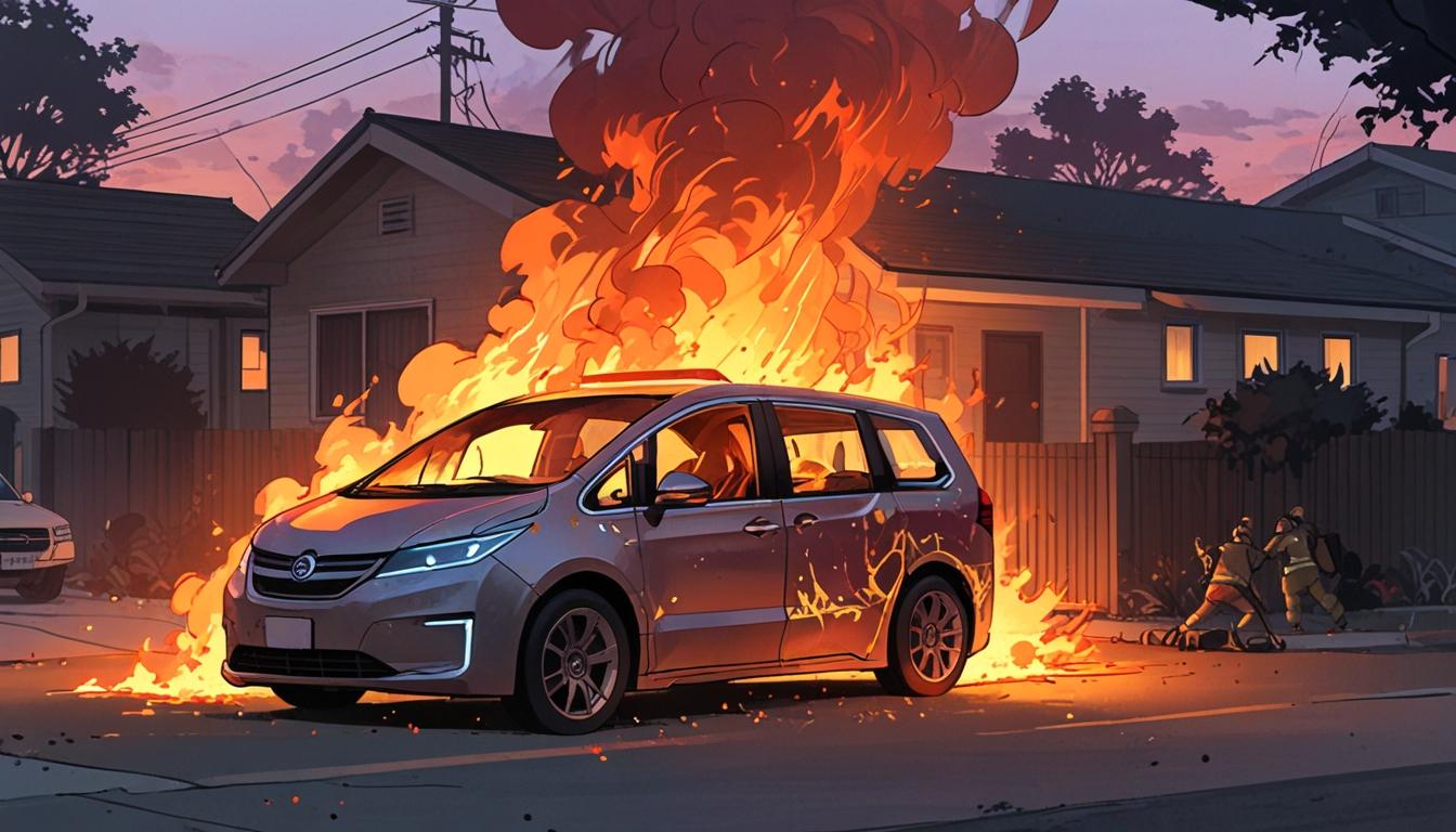 Electric vehicle fire in Hampshire highlights growing safety concerns with lithium-ion batteries