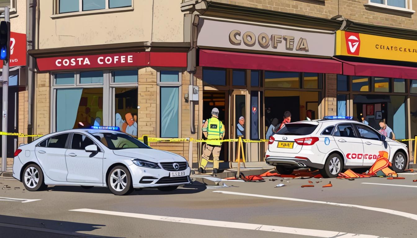 Ford crashes into Carterton Costa Coffee injuring three and sparking community response