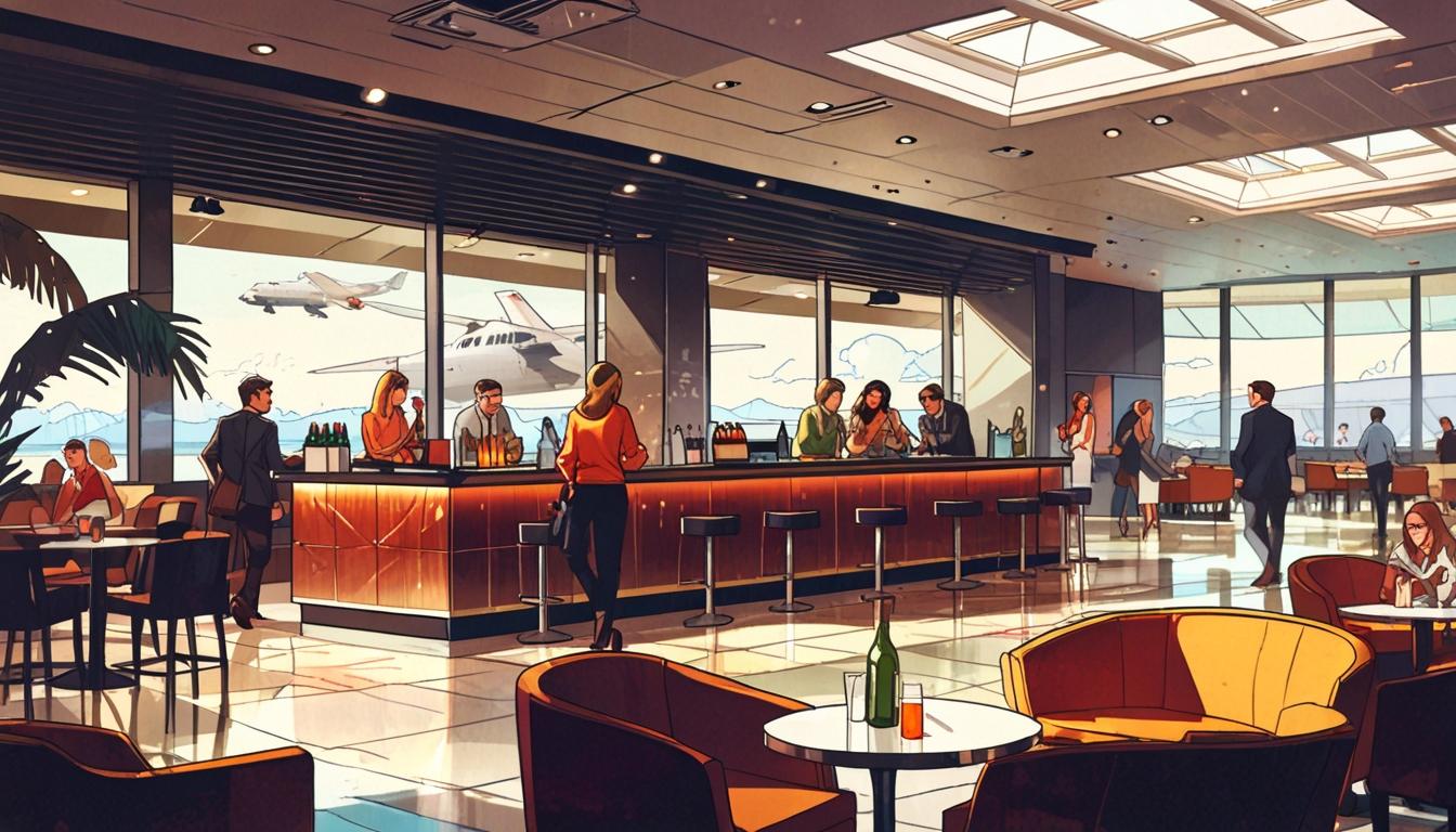 British airport drinking culture blends indulgence with responsible travel