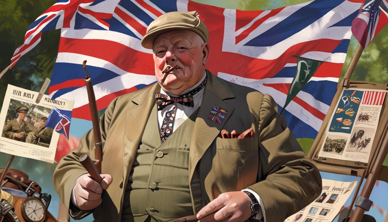 Winston Churchill impersonators bring VE Day 80th anniversary to life across UK villages