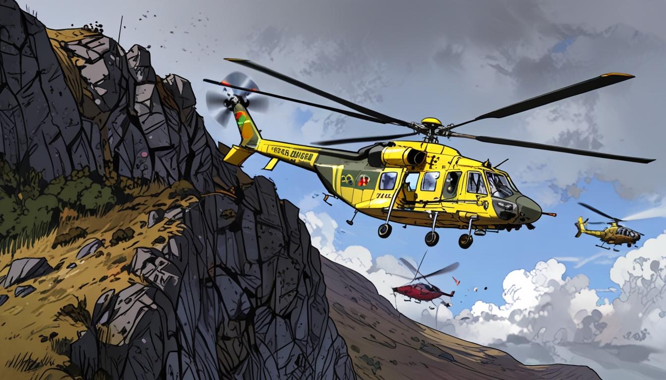 Police warn of catastrophic risk after drone near-miss with rescue helicopter in the Mournes
