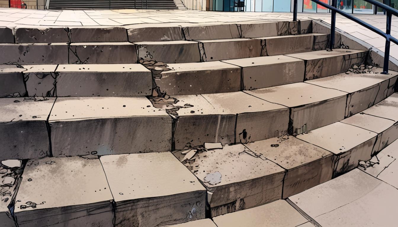 Damage to Dundee City Square steps raises alarm over escalating vandalism costs