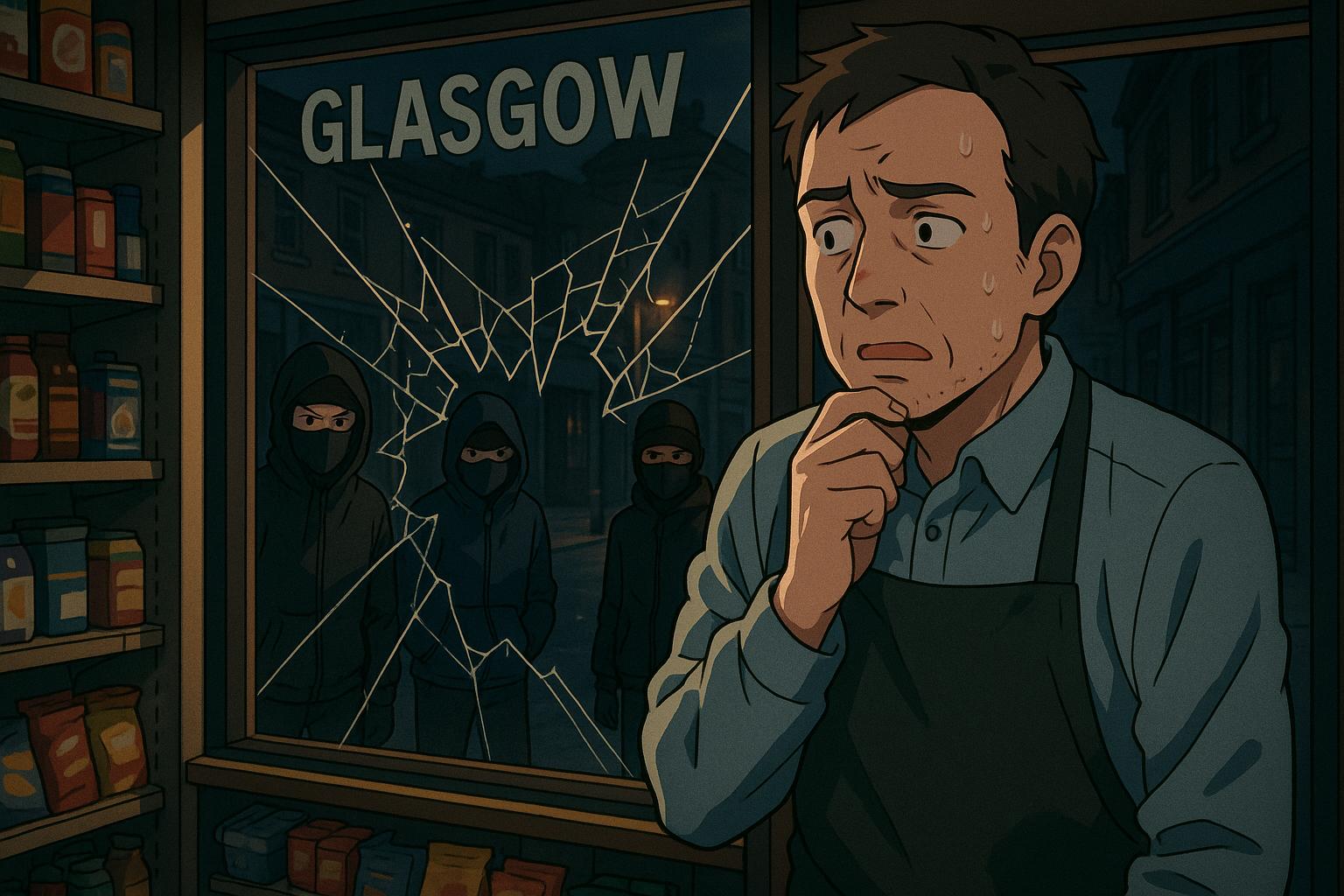Glasgow shopkeeper faces surge in violent youth vandalism amid rising community concern