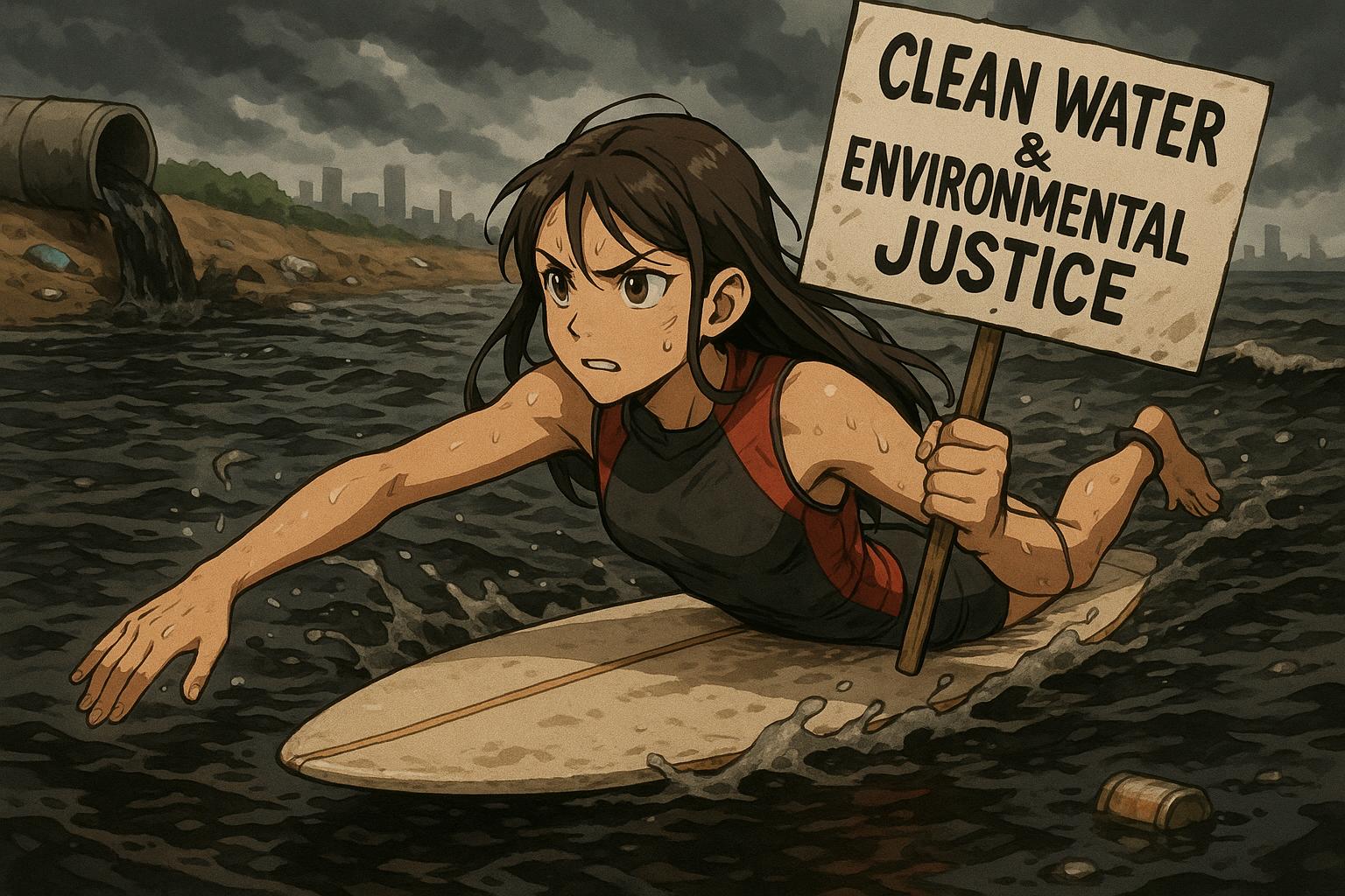 Thousands paddle out in protest against UK sewage crisis as bathing season begins