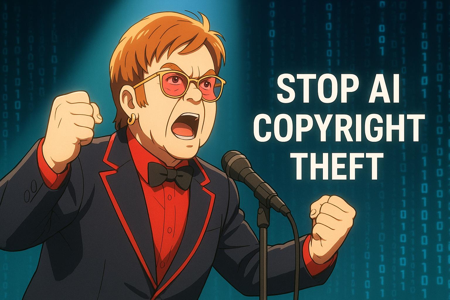 Elton John brands UK government 'absolute losers' over copyright law changes threatening artists
